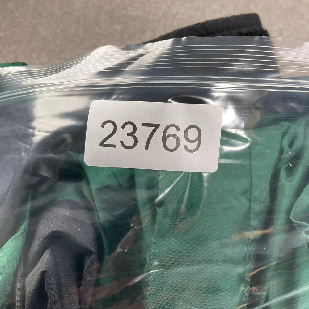 North Face Jacket Mens Large Green Black 88017 Gore Tex‎ Hood Outdoor Softshell